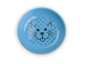 Whisker-Friendly Ecoware Cat Dish, Blue, 8 oz.