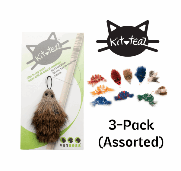 Kit-Teaz Cat Toy Lure - Set of 3 Assorted