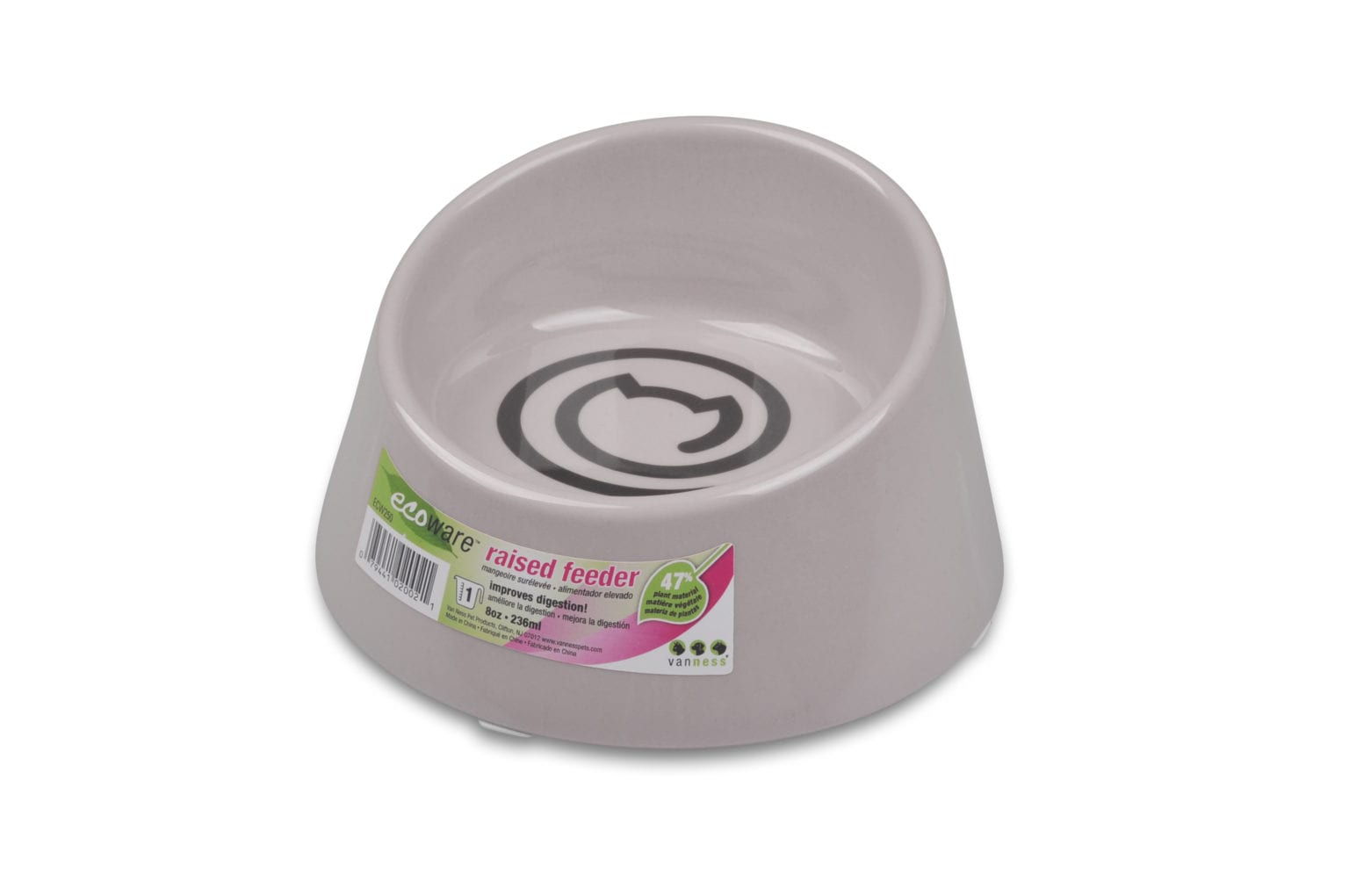 Ecoware Raised Cat Bowl Van Ness Pet Products Store