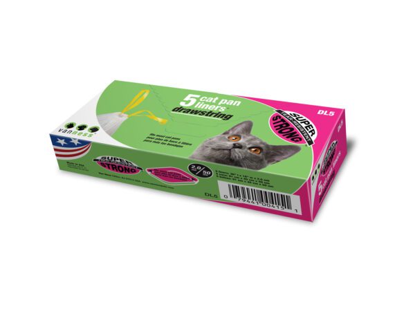 Super Strong, Jumbo Cat Litter Box Liners, 5 Count - Image 3