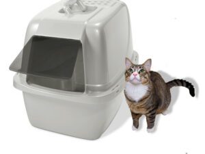 Large Enclosed Cat Litter Box