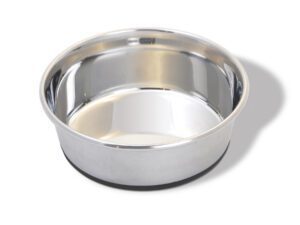 Heavyweight XL Dish with full rubber bottom 96oz Stainless Steel