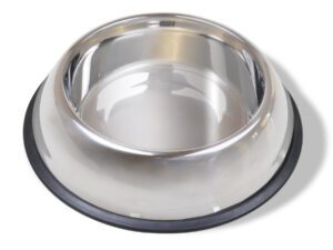 Large No Tip Stainless Steel Dish